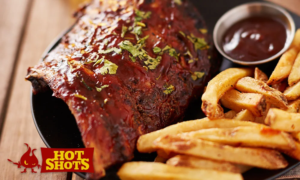 Smoked baby back pork ribs, Hot Shots recipe