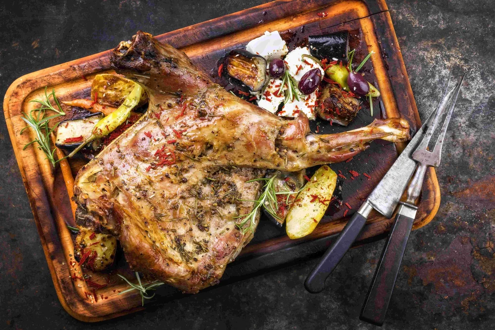 Slow cooked lamb shoulder, Hot Shots recipe